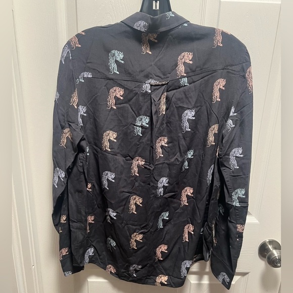 Rails | Gray‎ Button Down Blouse Kathryn Multicolor Bengal Rayon Sz S - Picture 2 of 10